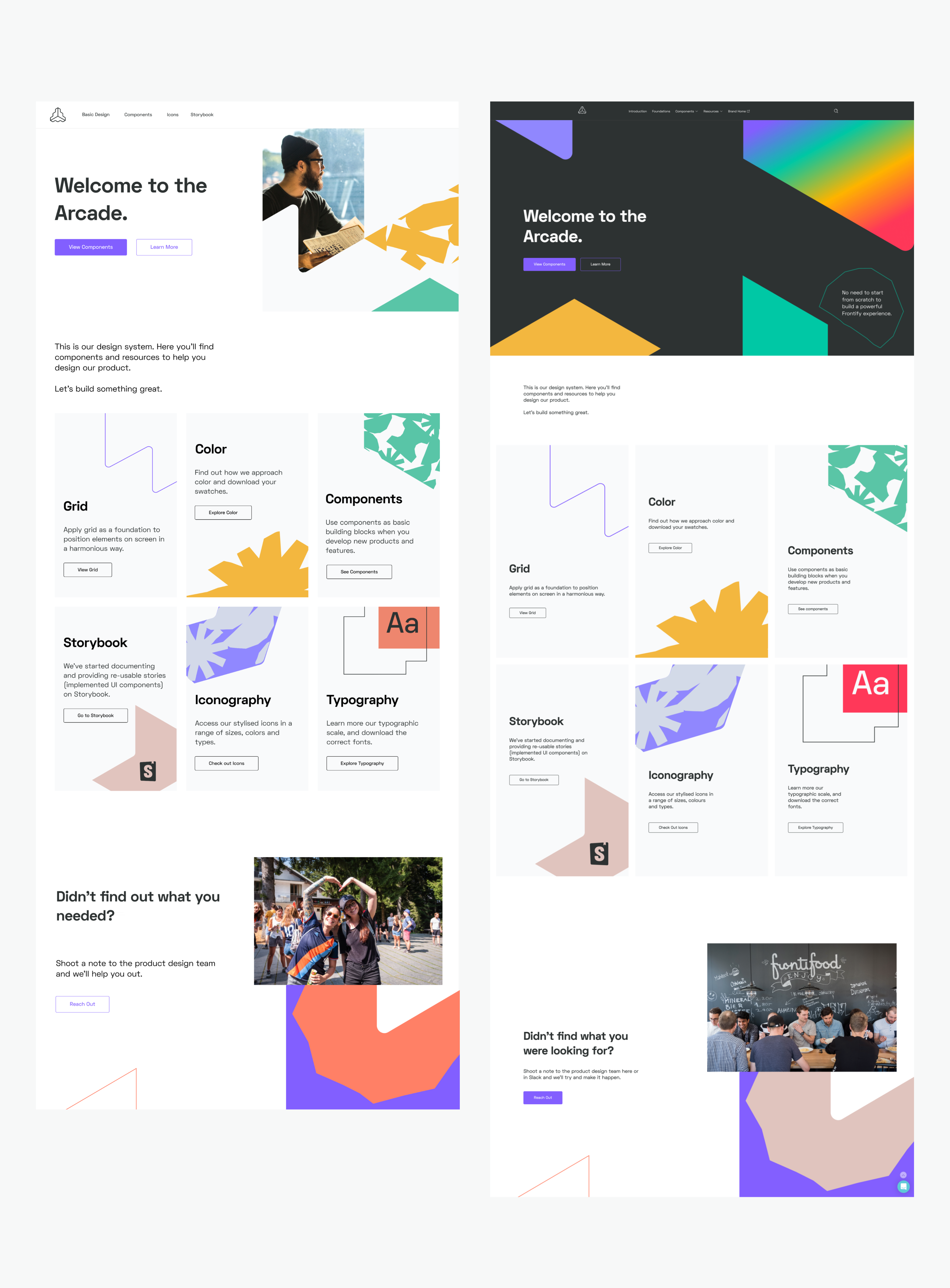 Landing pages